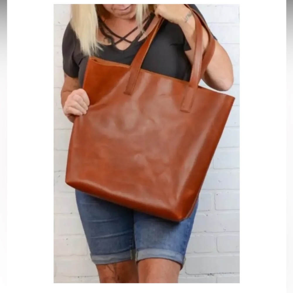 Soft Faux Leather Tote